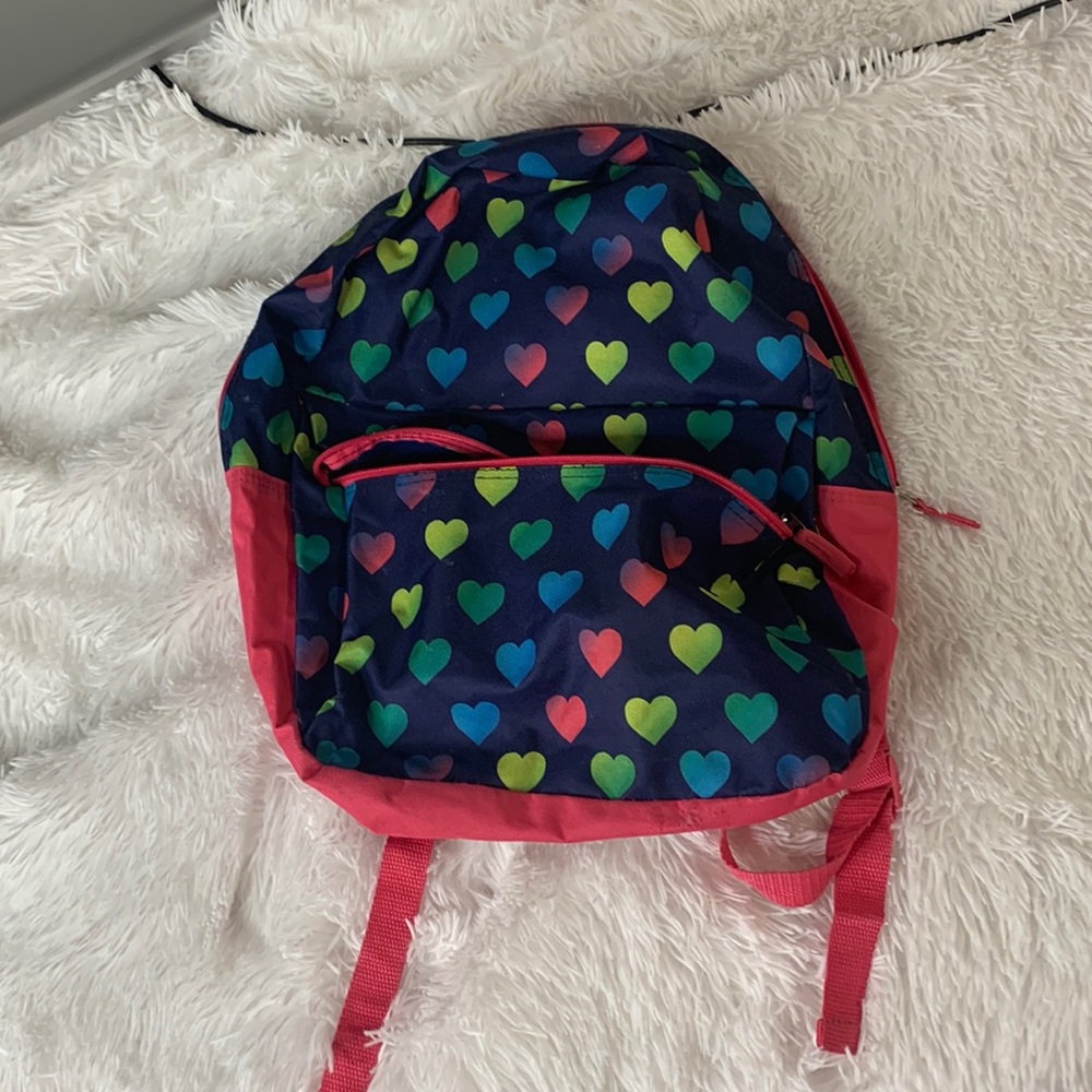 Rainbow heart backpack
